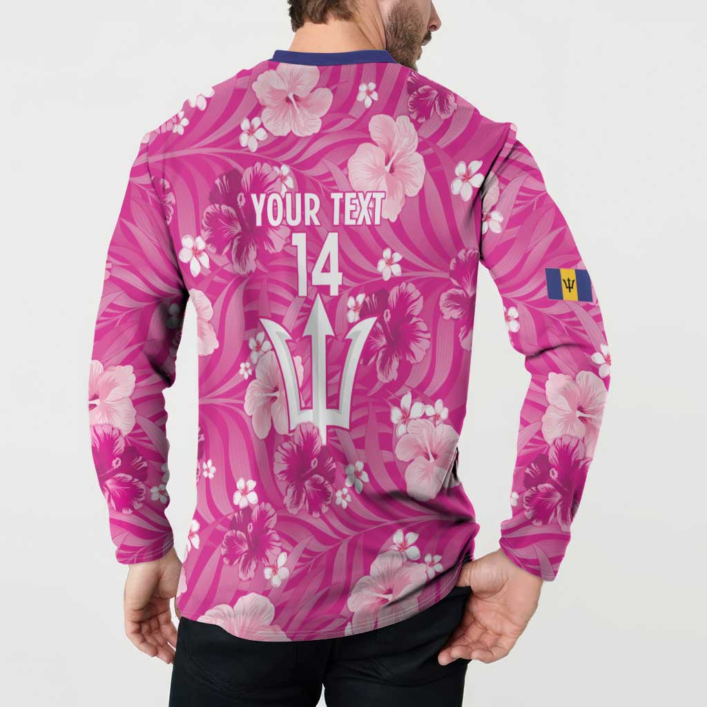 Custom Barbados Royals Cricket Button Sweatshirt 2025 Go Tridents Tropical Style - Wonder Print Shop