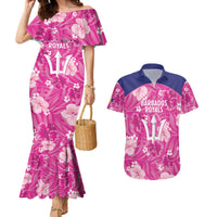 Custom Barbados Royals Cricket Couples Matching Mermaid Dress and Hawaiian Shirt 2025 Go Tridents Tropical Style - Wonder Print Shop