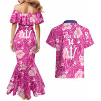 Custom Barbados Royals Cricket Couples Matching Mermaid Dress and Hawaiian Shirt 2025 Go Tridents Tropical Style - Wonder Print Shop