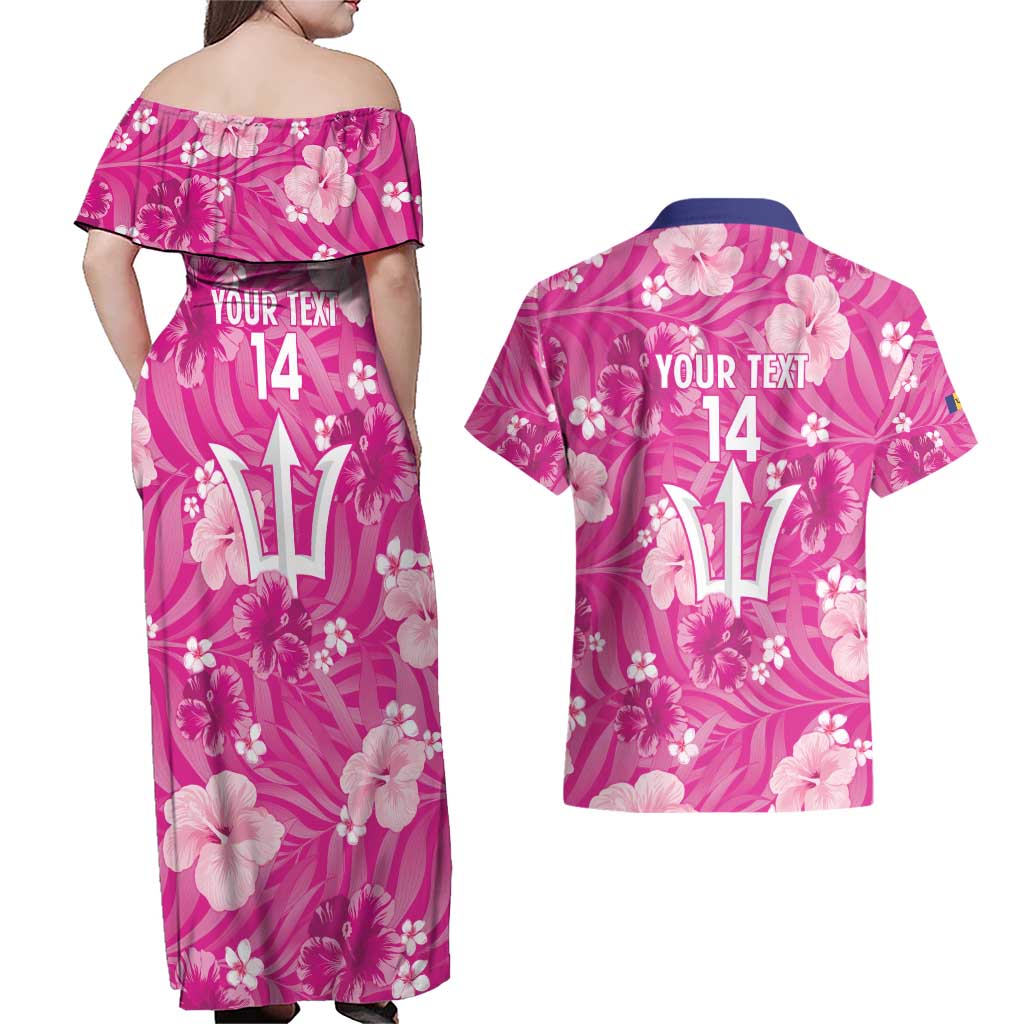 Custom Barbados Royals Cricket Couples Matching Off Shoulder Maxi Dress and Hawaiian Shirt 2025 Go Tridents Tropical Style - Wonder Print Shop