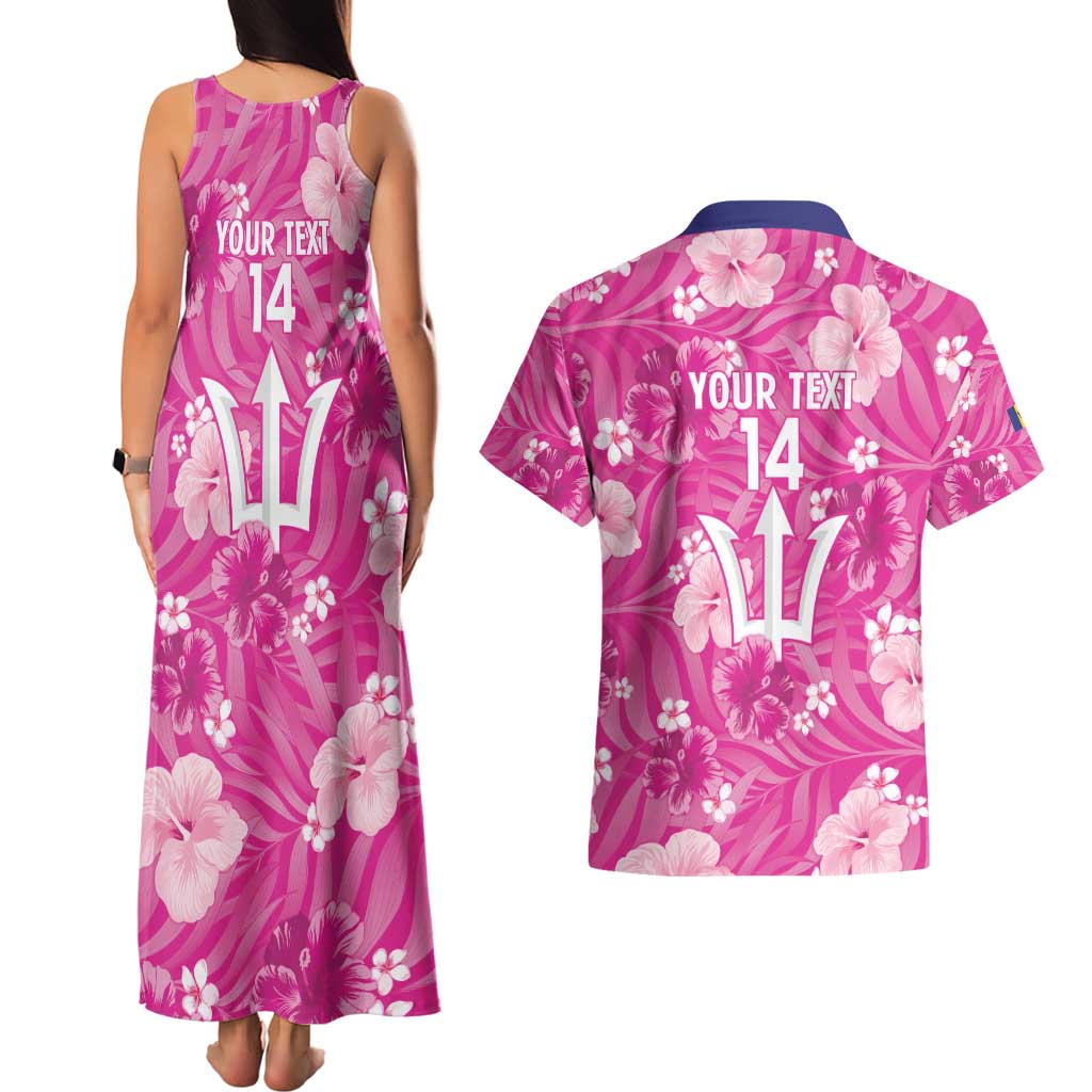Custom Barbados Royals Cricket Couples Matching Tank Maxi Dress and Hawaiian Shirt 2025 Go Tridents Tropical Style - Wonder Print Shop