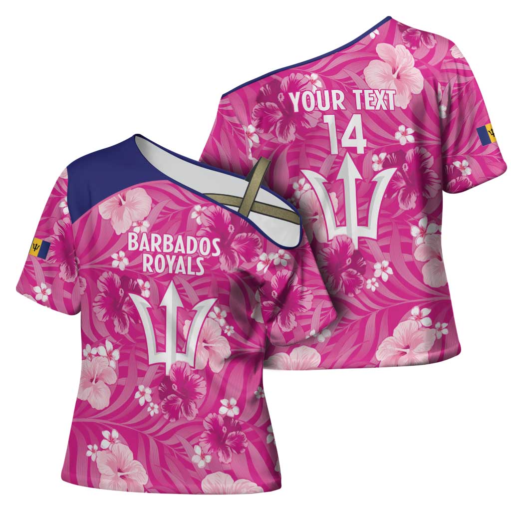 Custom Barbados Royals Cricket Cross Shoulder Shirt 2025 Go Tridents Tropical Style - Wonder Print Shop