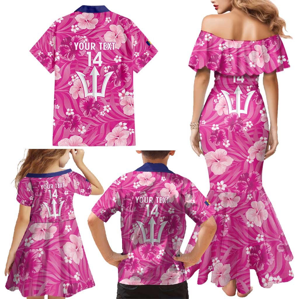Custom Barbados Royals Cricket Family Matching Mermaid Dress and Hawaiian Shirt 2025 Go Tridents Tropical Style - Wonder Print Shop