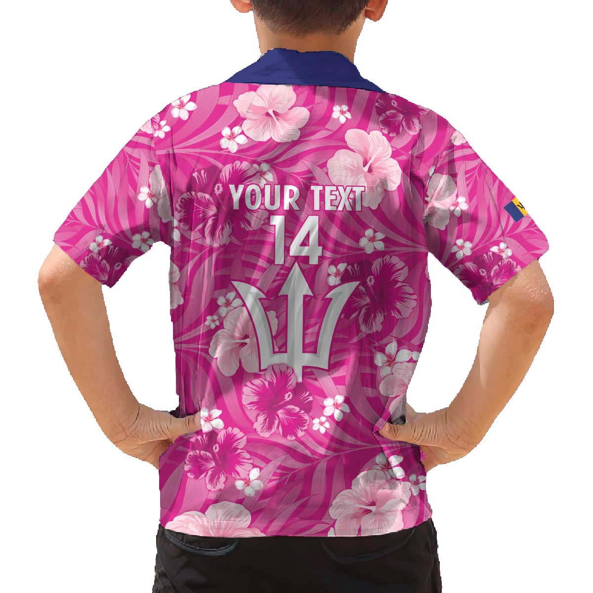 Custom Barbados Royals Cricket Family Matching Off The Shoulder Long Sleeve Dress and Hawaiian Shirt 2025 Go Tridents Tropical Style - Wonder Print Shop