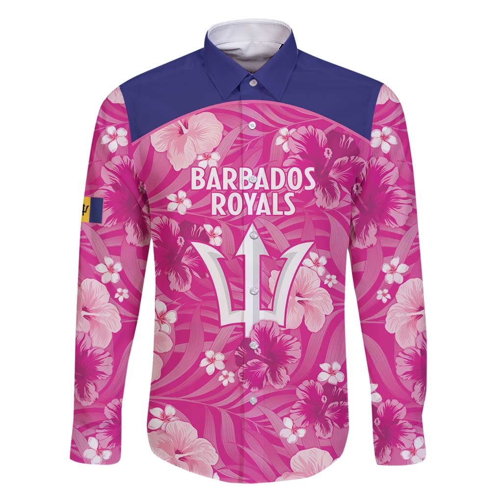 Custom Barbados Royals Cricket Family Matching Off Shoulder Short Dress and Hawaiian Shirt 2025 Go Tridents Tropical Style - Wonder Print Shop