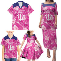 Custom Barbados Royals Cricket Family Matching Puletasi and Hawaiian Shirt 2025 Go Tridents Tropical Style - Wonder Print Shop