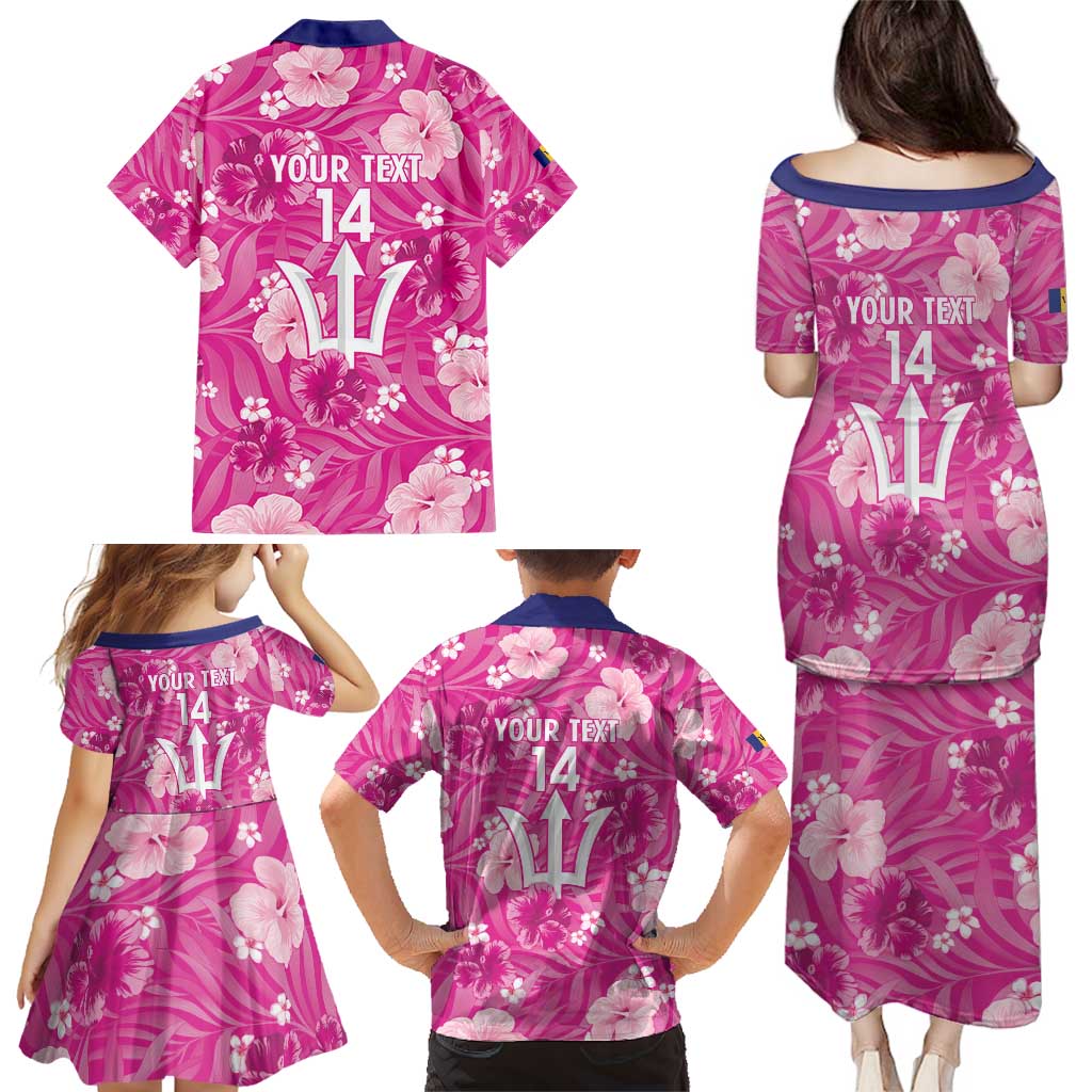 Custom Barbados Royals Cricket Family Matching Puletasi and Hawaiian Shirt 2025 Go Tridents Tropical Style - Wonder Print Shop