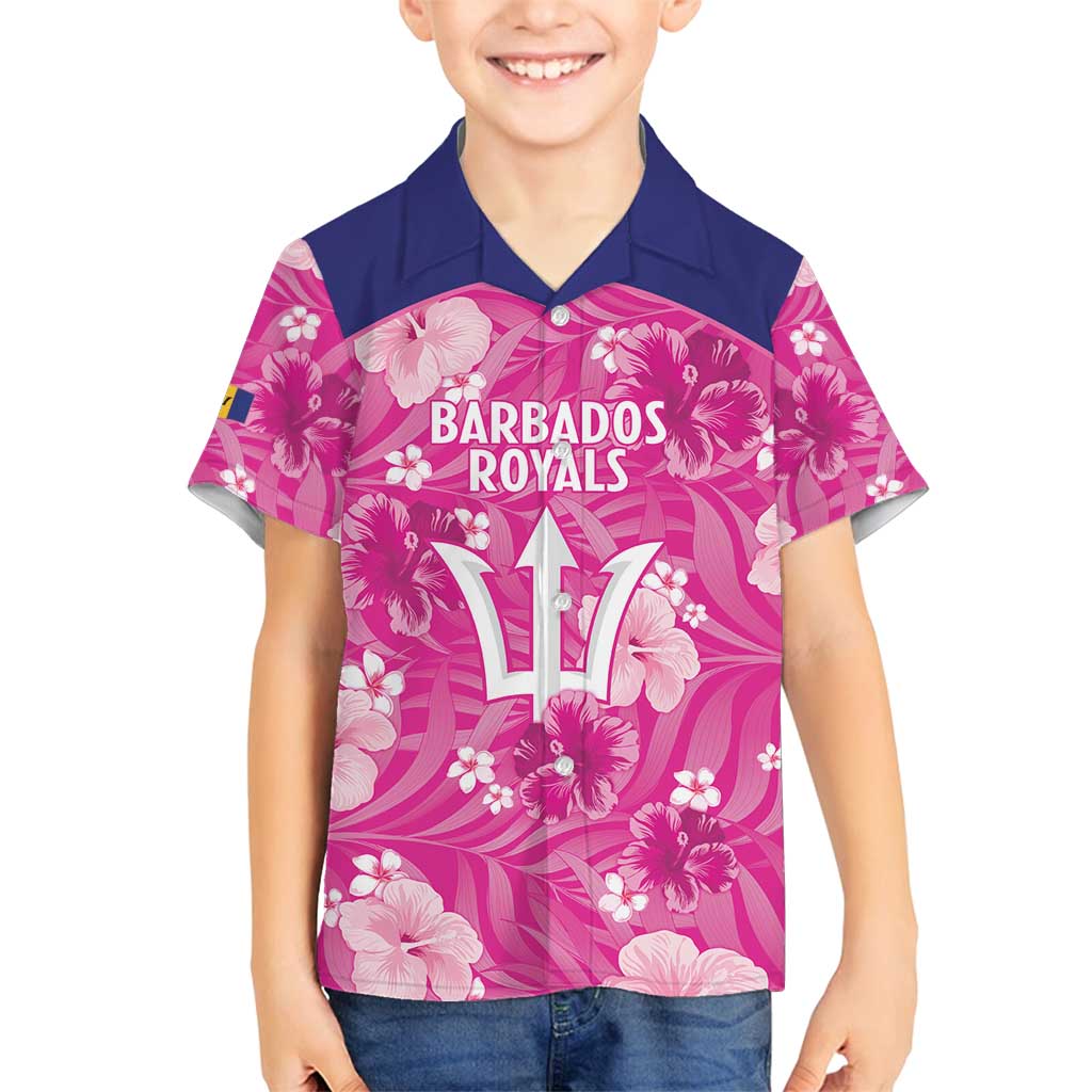Custom Barbados Royals Cricket Family Matching Summer Maxi Dress and Hawaiian Shirt 2025 Go Tridents Tropical Style - Wonder Print Shop