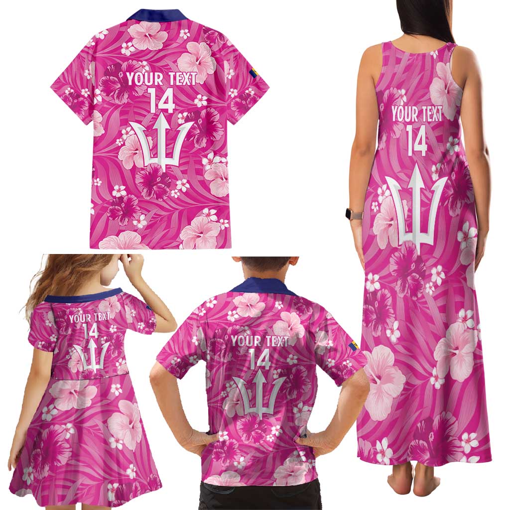 Custom Barbados Royals Cricket Family Matching Tank Maxi Dress and Hawaiian Shirt 2025 Go Tridents Tropical Style - Wonder Print Shop
