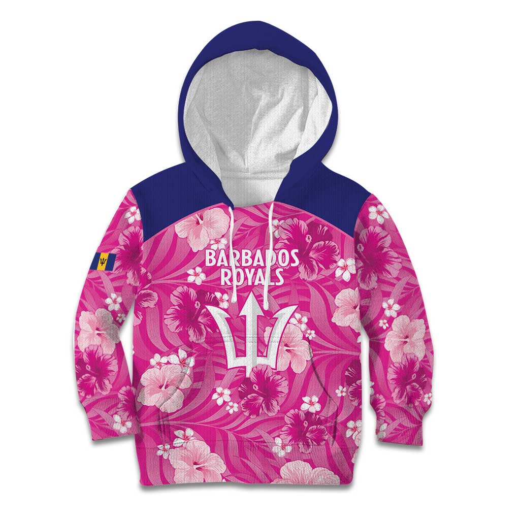 Custom Barbados Royals Cricket Kid Hoodie 2025 Go Tridents Tropical Style - Wonder Print Shop