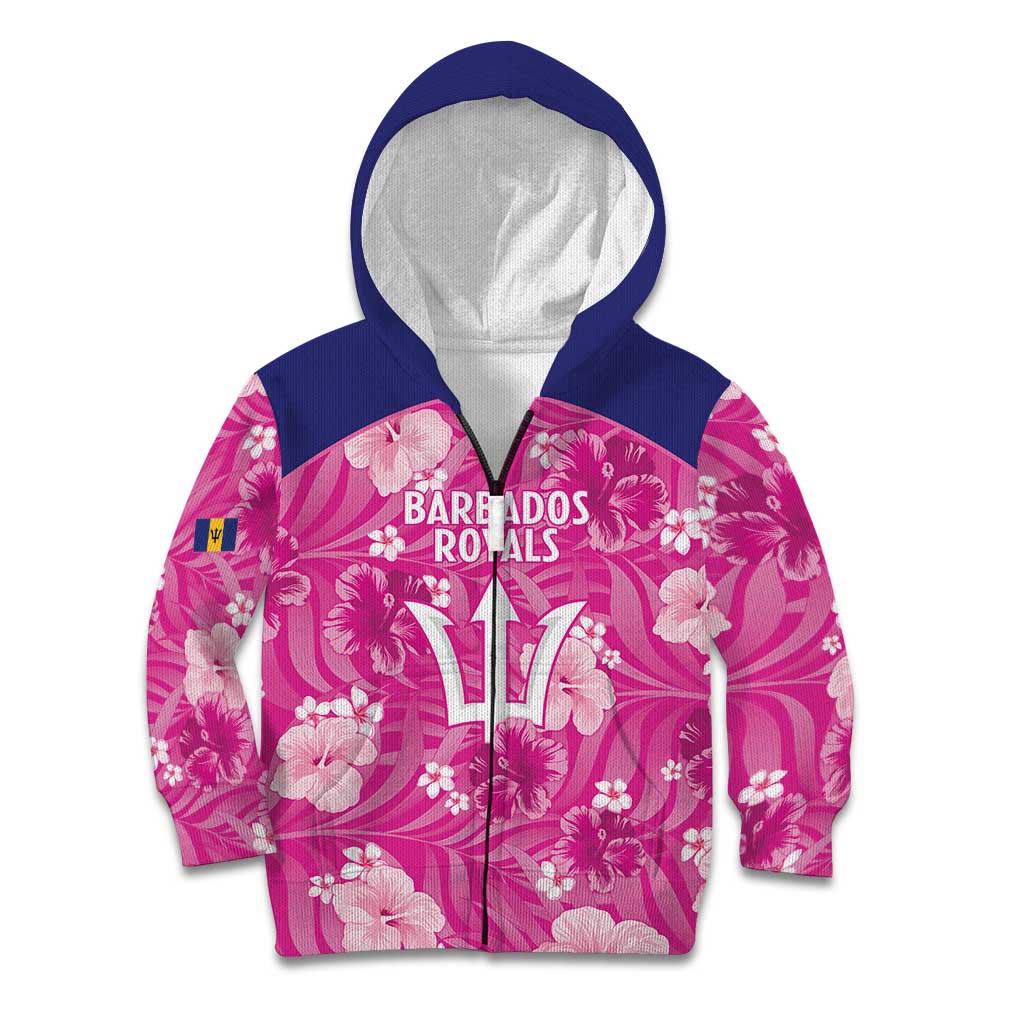 Custom Barbados Royals Cricket Kid Hoodie 2025 Go Tridents Tropical Style - Wonder Print Shop