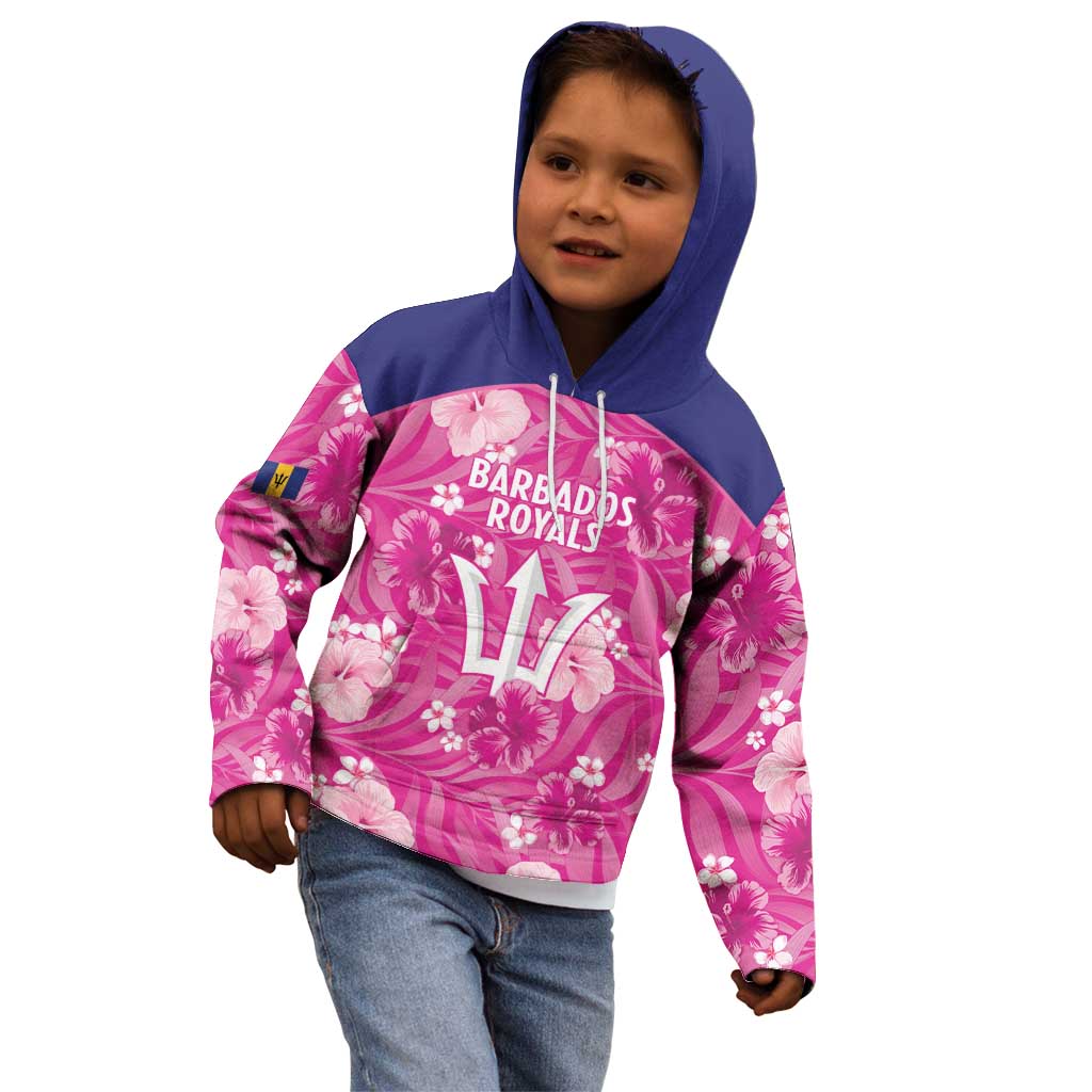 Custom Barbados Royals Cricket Kid Hoodie 2025 Go Tridents Tropical Style - Wonder Print Shop