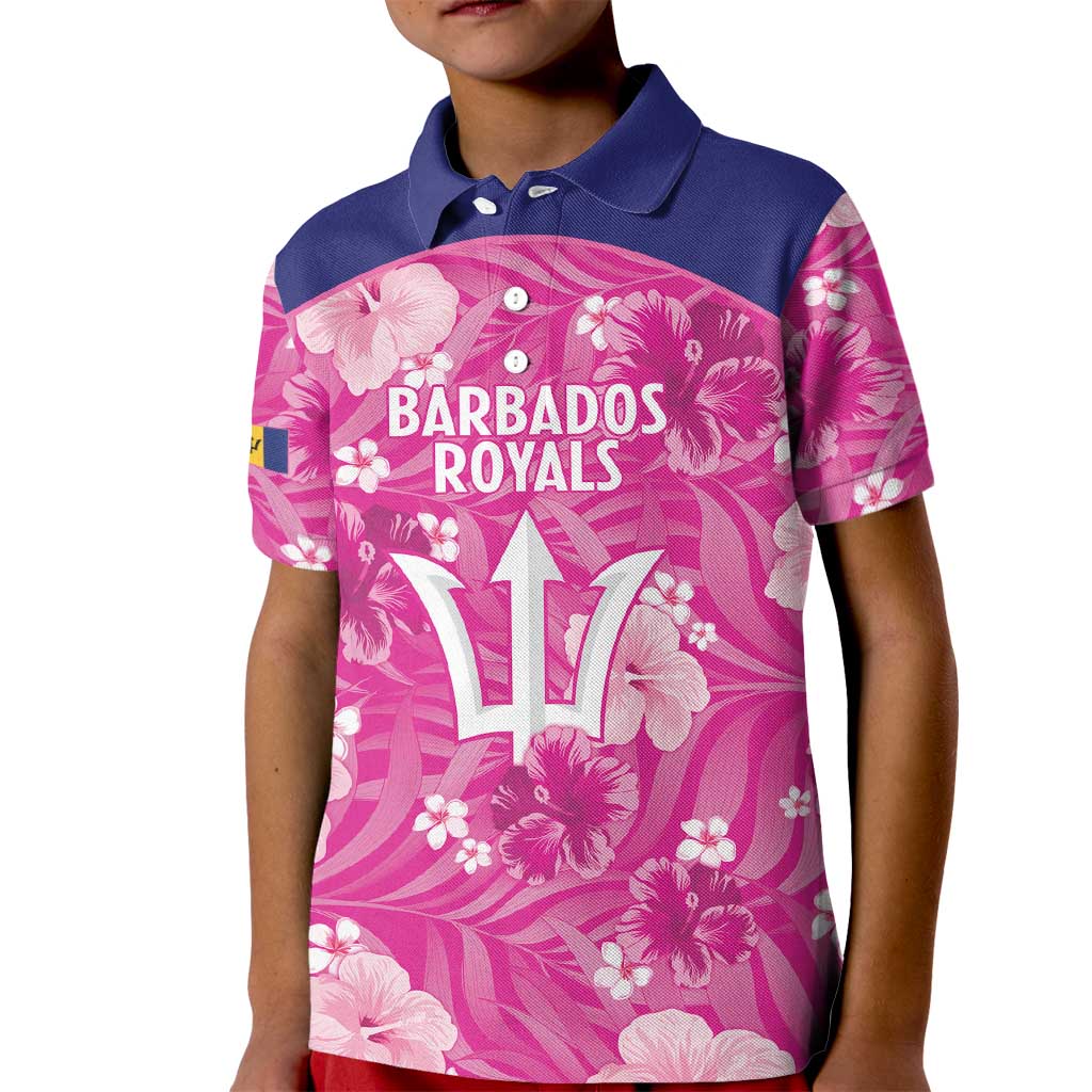 Custom Barbados Royals Cricket Kid Polo Shirt 2025 Go Tridents Tropical Style - Wonder Print Shop