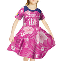 Custom Barbados Royals Cricket Kid Short Sleeve Dress 2025 Go Tridents Tropical Style - Wonder Print Shop