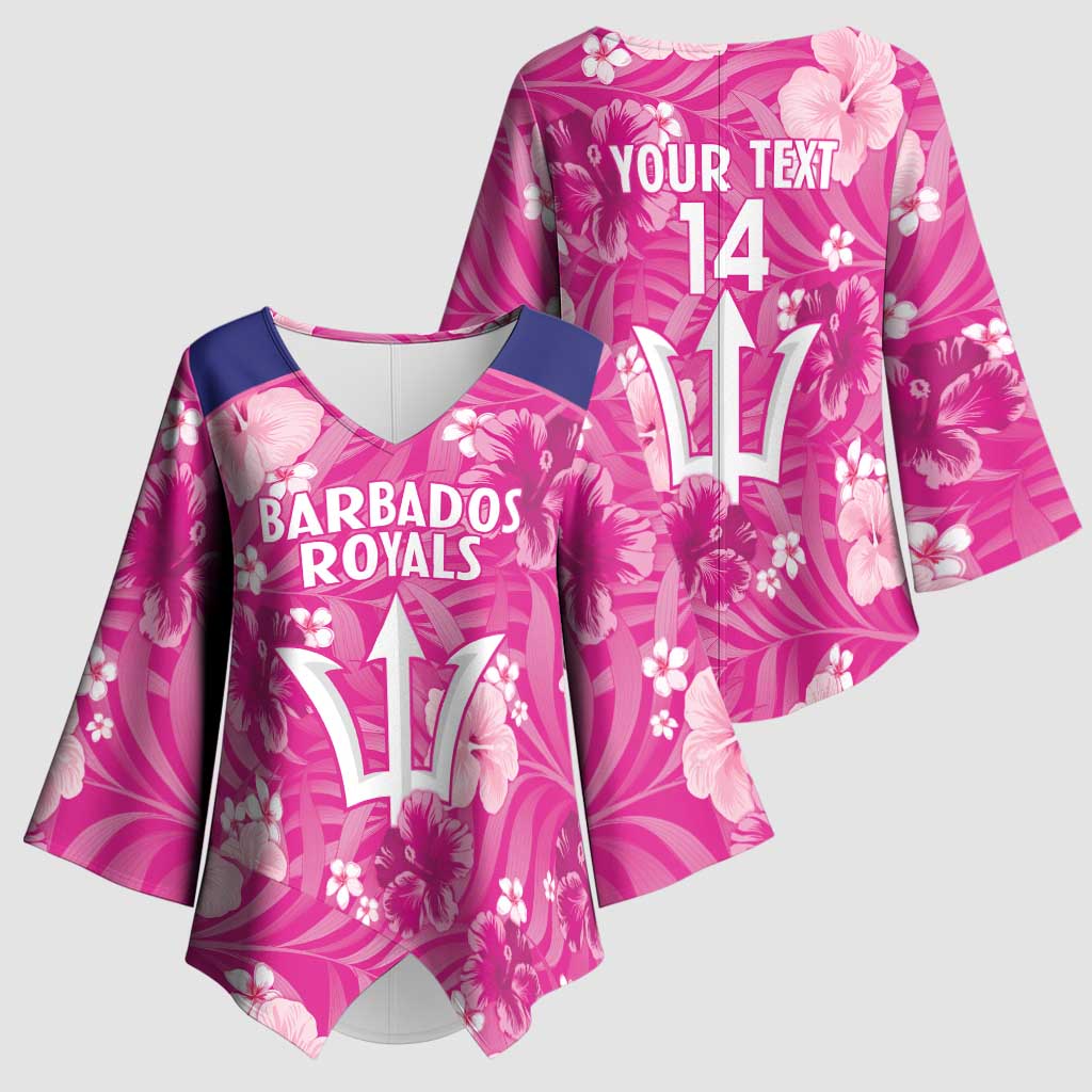 Custom Barbados Royals Cricket Kimono Sleeve Blouse 2025 Go Tridents Tropical Style - Wonder Print Shop