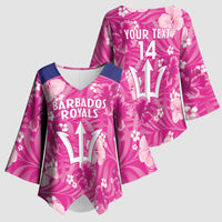 Custom Barbados Royals Cricket Kimono Sleeve Blouse 2025 Go Tridents Tropical Style - Wonder Print Shop