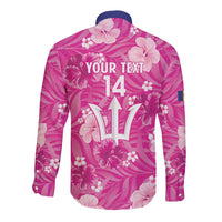 Custom Barbados Royals Cricket Long Sleeve Button Shirt 2025 Go Tridents Tropical Style - Wonder Print Shop