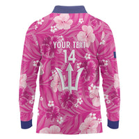 Custom Barbados Royals Cricket Long Sleeve Polo Shirt 2025 Go Tridents Tropical Style - Wonder Print Shop