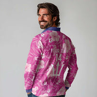 Custom Barbados Royals Cricket Long Sleeve Polo Shirt 2025 Go Tridents Tropical Style - Wonder Print Shop