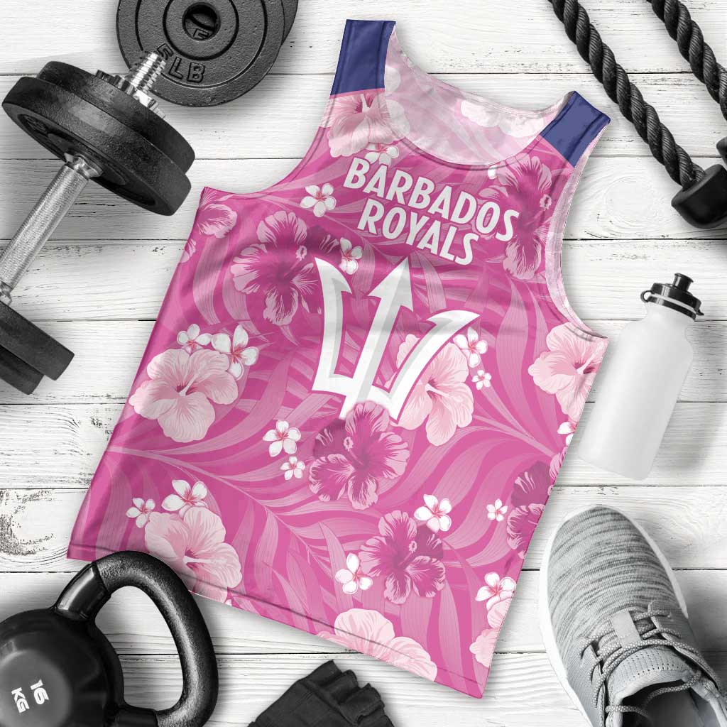 Custom Barbados Royals Cricket Men Tank Top 2025 Go Tridents Tropical Style - Wonder Print Shop