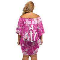 Custom Barbados Royals Cricket Off Shoulder Short Dress 2025 Go Tridents Tropical Style - Wonder Print Shop