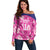 Custom Barbados Royals Cricket Off Shoulder Sweater 2025 Go Tridents Tropical Style - Wonder Print Shop