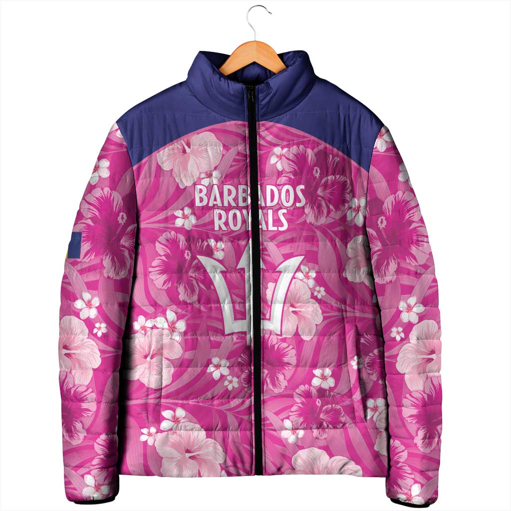 Custom Barbados Royals Cricket Padded Jacket 2025 Go Tridents Tropical Style - Wonder Print Shop