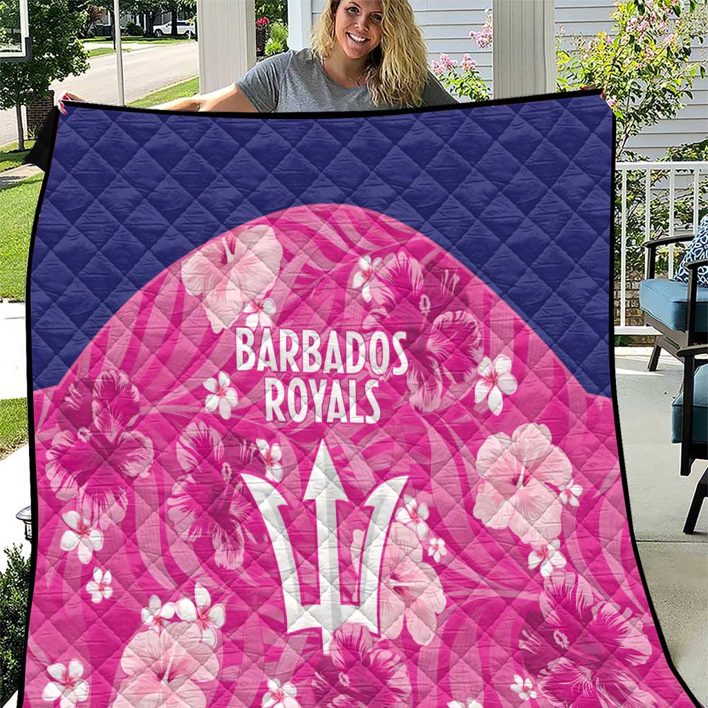 Barbados Royals Cricket Quilt 2025 Go Tridents Tropical Style - Wonder Print Shop