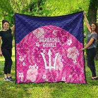 Barbados Royals Cricket Quilt 2025 Go Tridents Tropical Style - Wonder Print Shop
