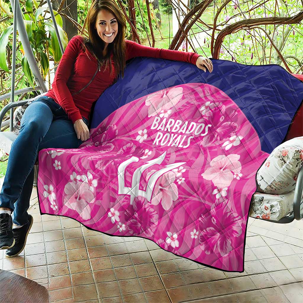 Barbados Royals Cricket Quilt 2025 Go Tridents Tropical Style - Wonder Print Shop