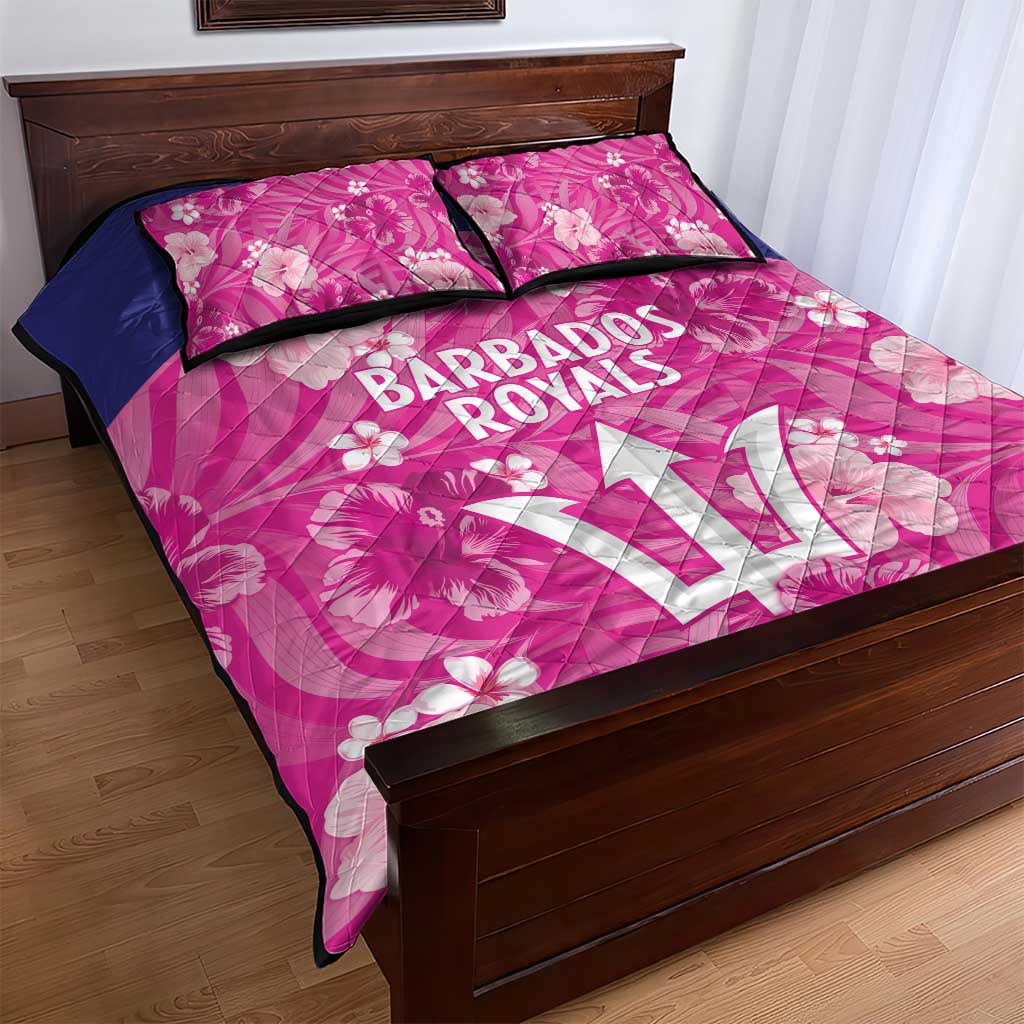 Barbados Royals Cricket Quilt Bed Set 2025 Go Tridents Tropical Style - Wonder Print Shop