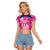Custom Barbados Royals Cricket Raglan Cropped T Shirt 2025 Go Tridents Tropical Style - Wonder Print Shop