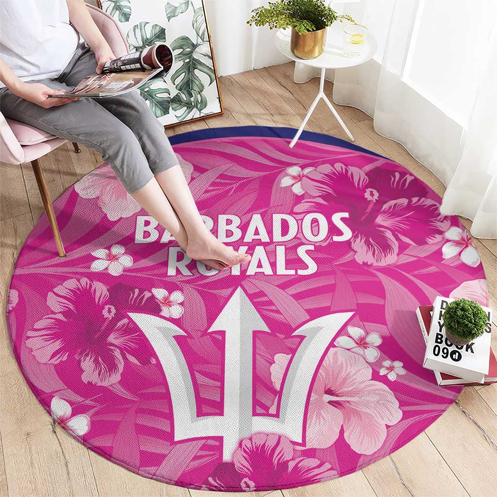 Barbados Royals Cricket Round Carpet 2025 Go Tridents Tropical Style - Wonder Print Shop