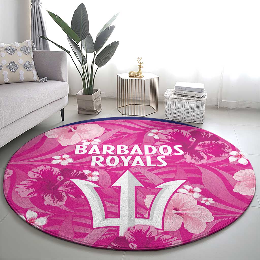 Barbados Royals Cricket Round Carpet 2025 Go Tridents Tropical Style - Wonder Print Shop