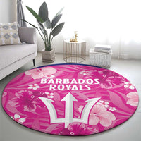 Barbados Royals Cricket Round Carpet 2025 Go Tridents Tropical Style - Wonder Print Shop