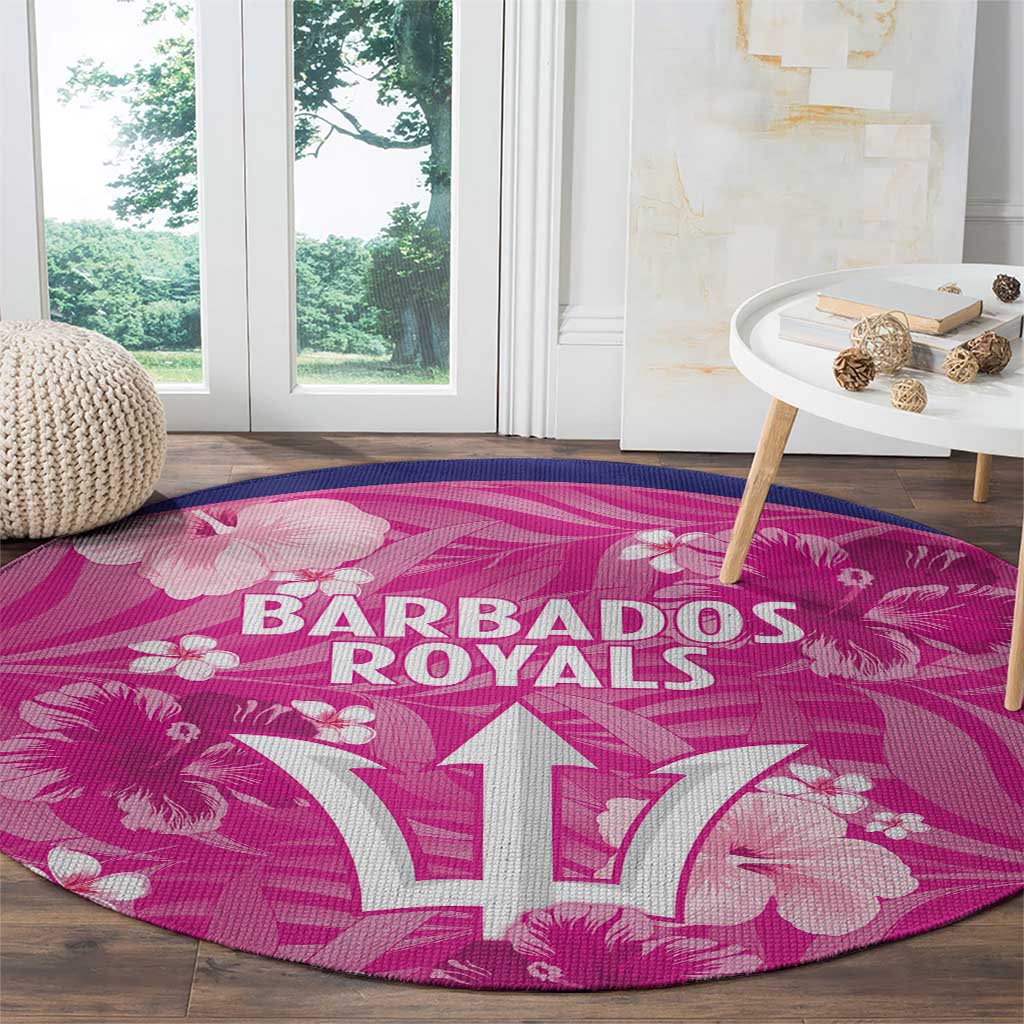 Barbados Royals Cricket Round Carpet 2025 Go Tridents Tropical Style - Wonder Print Shop