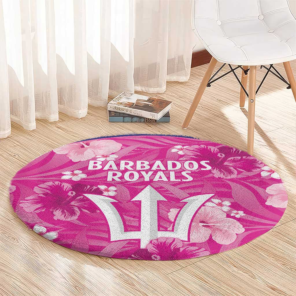 Barbados Royals Cricket Round Carpet 2025 Go Tridents Tropical Style - Wonder Print Shop
