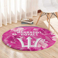 Barbados Royals Cricket Round Carpet 2025 Go Tridents Tropical Style - Wonder Print Shop
