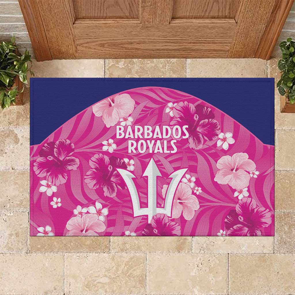 Barbados Royals Cricket Rubber Doormat 2025 Go Tridents Tropical Style - Wonder Print Shop