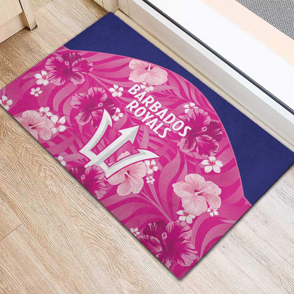 Barbados Royals Cricket Rubber Doormat 2025 Go Tridents Tropical Style - Wonder Print Shop