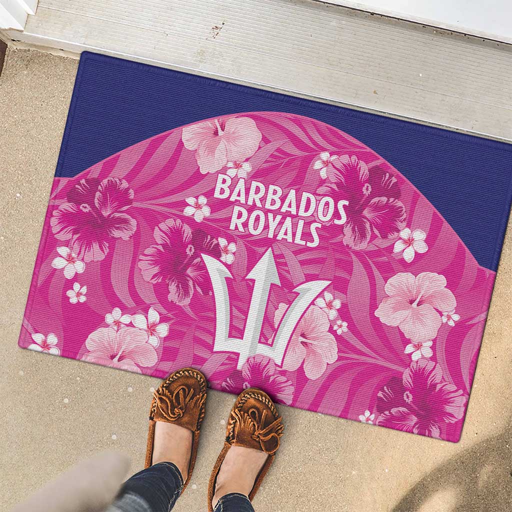 Barbados Royals Cricket Rubber Doormat 2025 Go Tridents Tropical Style - Wonder Print Shop