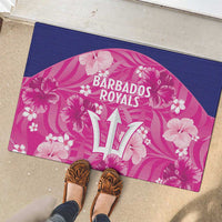 Barbados Royals Cricket Rubber Doormat 2025 Go Tridents Tropical Style - Wonder Print Shop