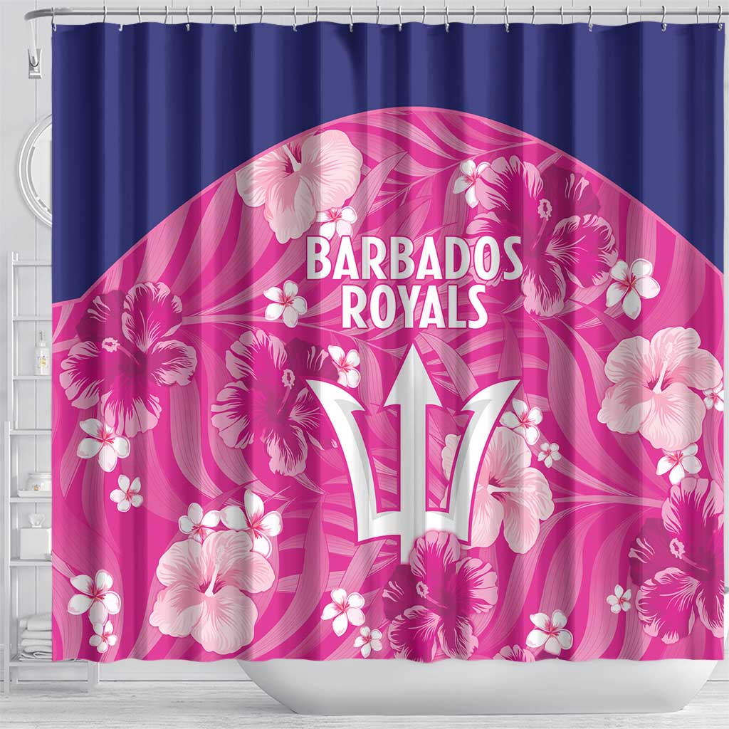 Barbados Royals Cricket Shower Curtain 2025 Go Tridents Tropical Style - Wonder Print Shop