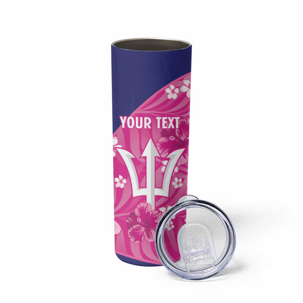 Custom Barbados Royals Cricket Skinny Tumbler 2025 Go Tridents Tropical Style - Wonder Print Shop