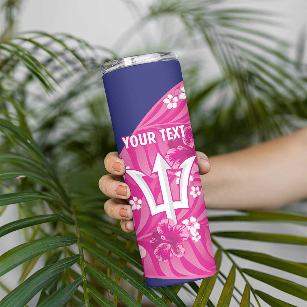 Custom Barbados Royals Cricket Skinny Tumbler 2025 Go Tridents Tropical Style - Wonder Print Shop