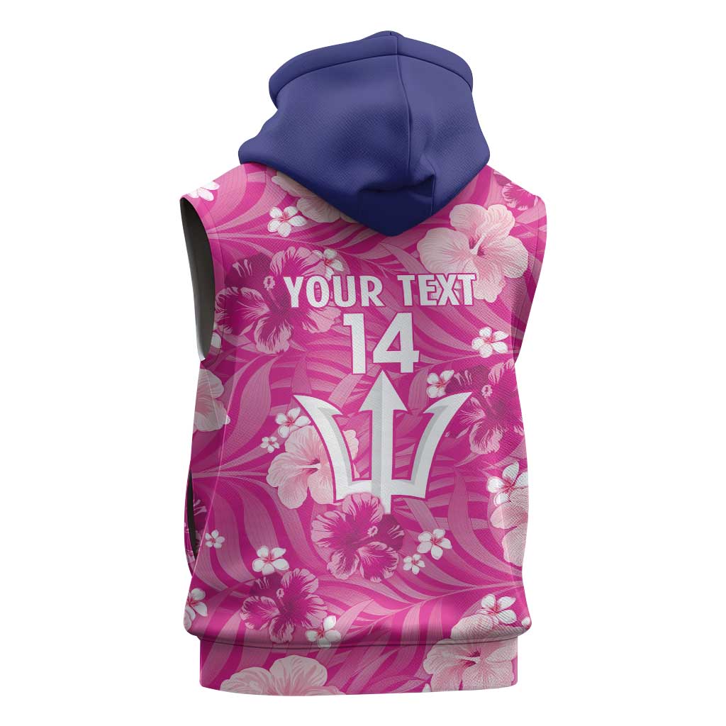 Custom Barbados Royals Cricket Sleeveless Hoodie 2025 Go Tridents Tropical Style - Wonder Print Shop
