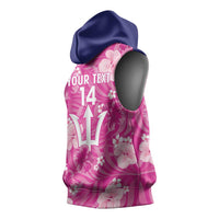 Custom Barbados Royals Cricket Sleeveless Hoodie 2025 Go Tridents Tropical Style - Wonder Print Shop