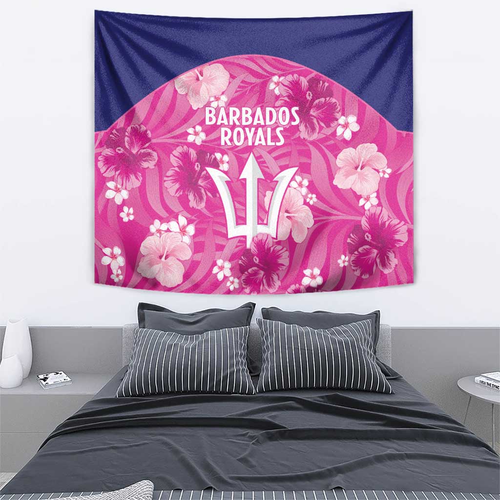 Barbados Royals Cricket Tapestry 2025 Go Tridents Tropical Style - Wonder Print Shop