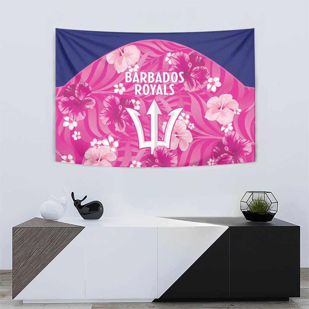 Barbados Royals Cricket Tapestry 2025 Go Tridents Tropical Style - Wonder Print Shop