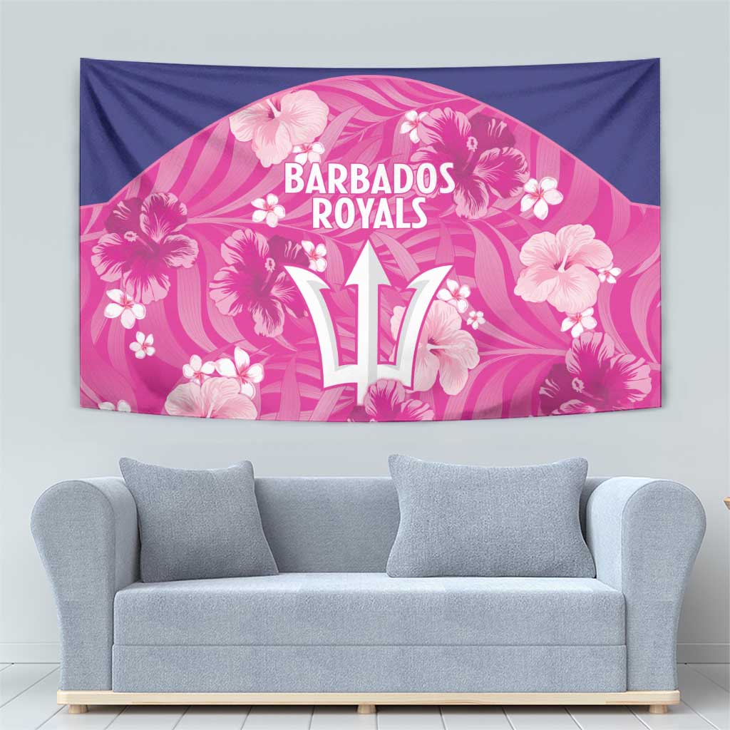 Barbados Royals Cricket Tapestry 2025 Go Tridents Tropical Style - Wonder Print Shop
